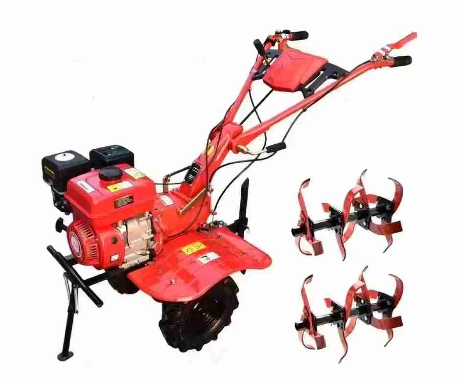 محراث بنزين 7حصان جير لون احمر