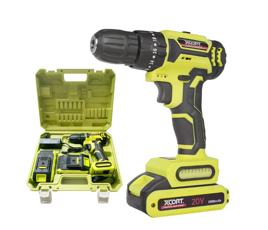 Xcort دريل 20 فولت - بطاريتين