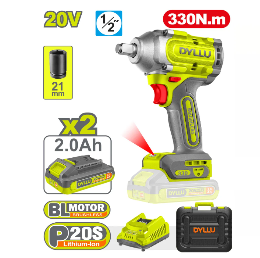 درل بوكسات شحن 330 نيوتن بطاريتين 2امبير