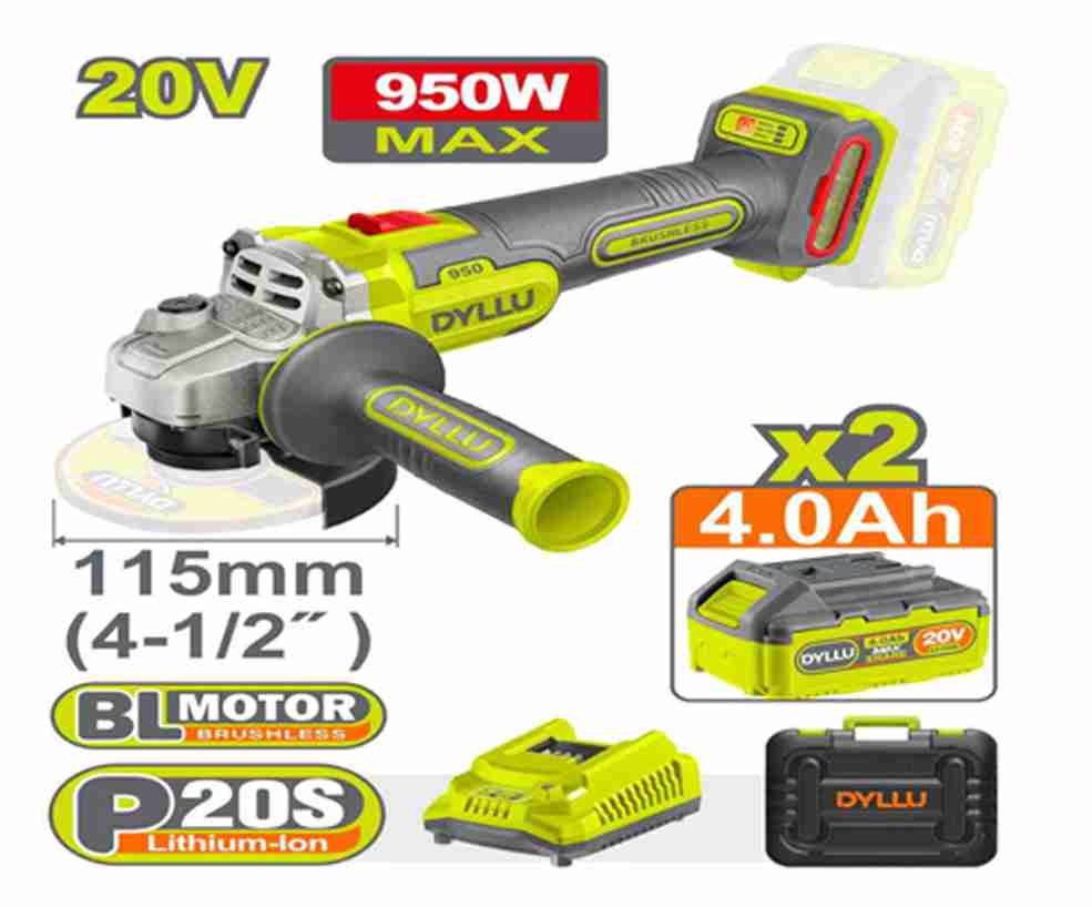 DYLLU صاروخ شحن BRUSHLESS مع بطاريتين 4 أمبير