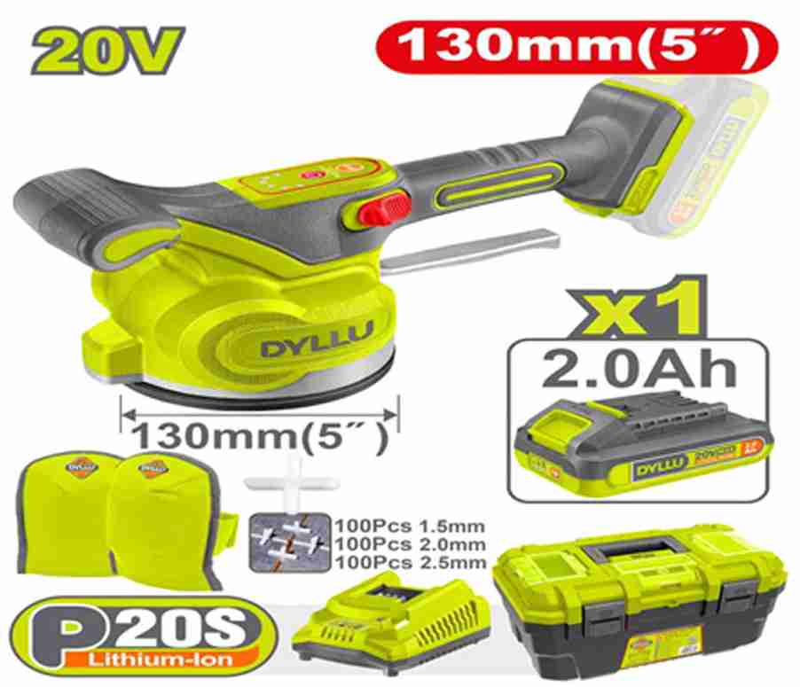 DYLLU رجاج بلاط شحن مع بطارية وصندوق قاعدة