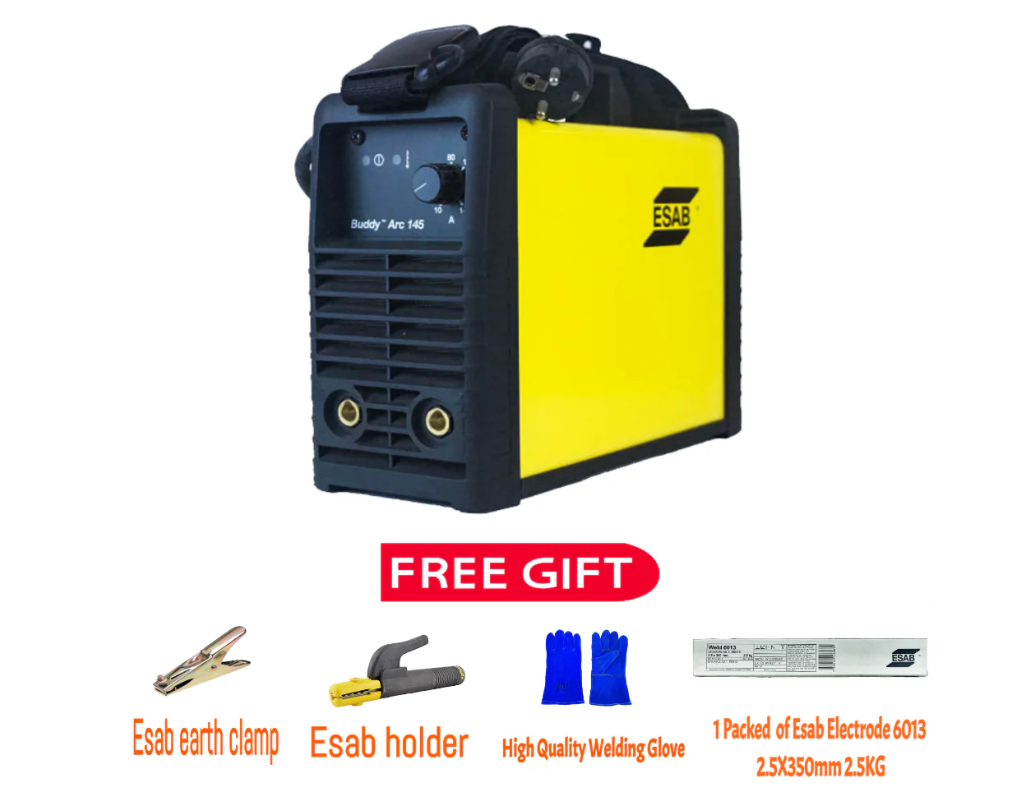 ماكينة لحام ايساب حديد مع فرد 145امبير