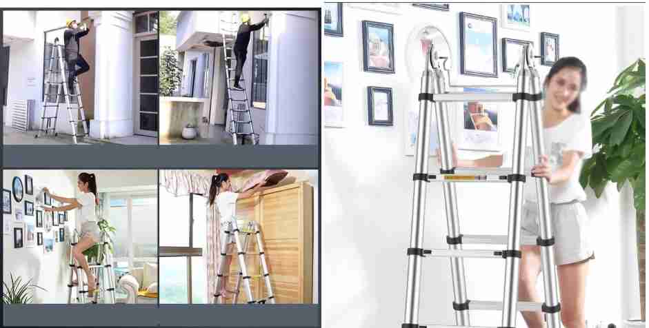 سلم تلسكوب مزدوج 2.5 متر