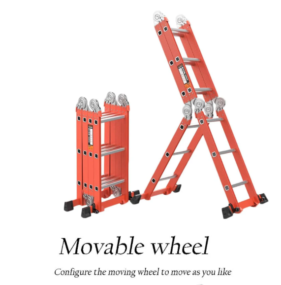 سلم فيبر قابل للطوي ثقيل 4.7 متر