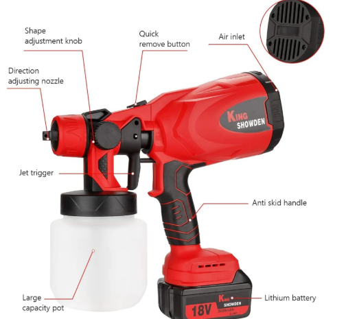 ماكينة رش دهان شحن بطارية وشاحن