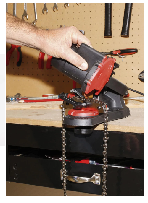 ماكنة سن جنزير منشار شجر