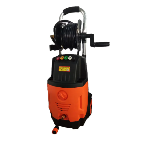 مضخة غسيل سيارت ماتور 5فالات سلك 6متر 195بار